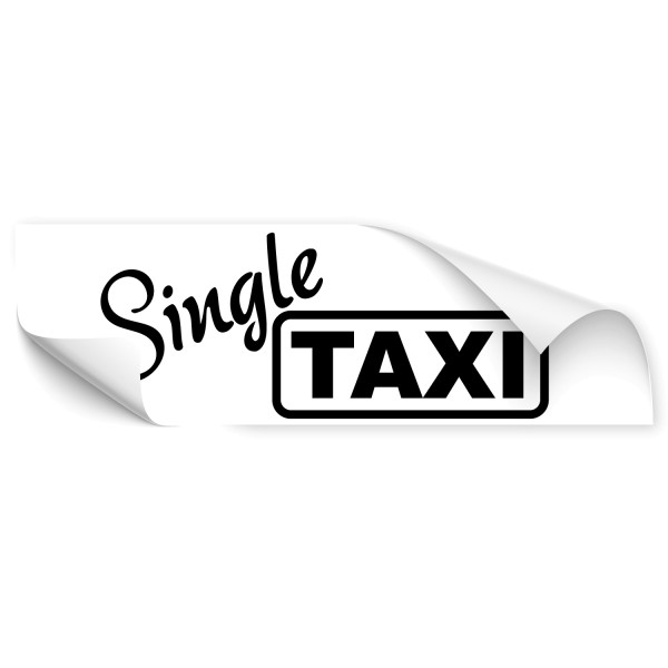 Single Taxi Car Art Aufkleber - Kategorie Shop