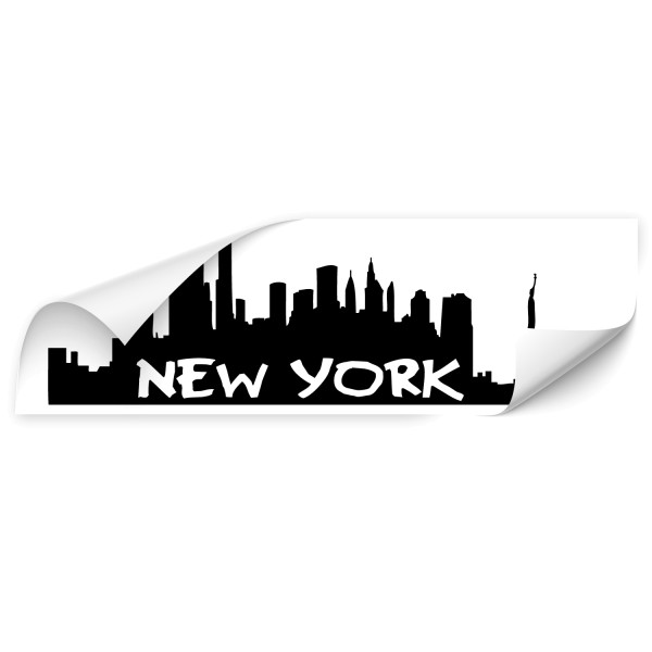 New York Silhouetten Skyline Autoaufkleber - Kategorie Shop