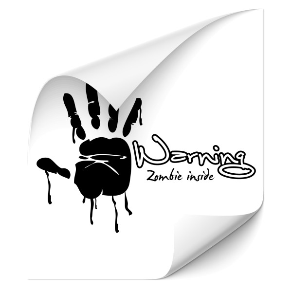 Warning - Zombie inside ! Auto Tattoo - Kategorie Shop