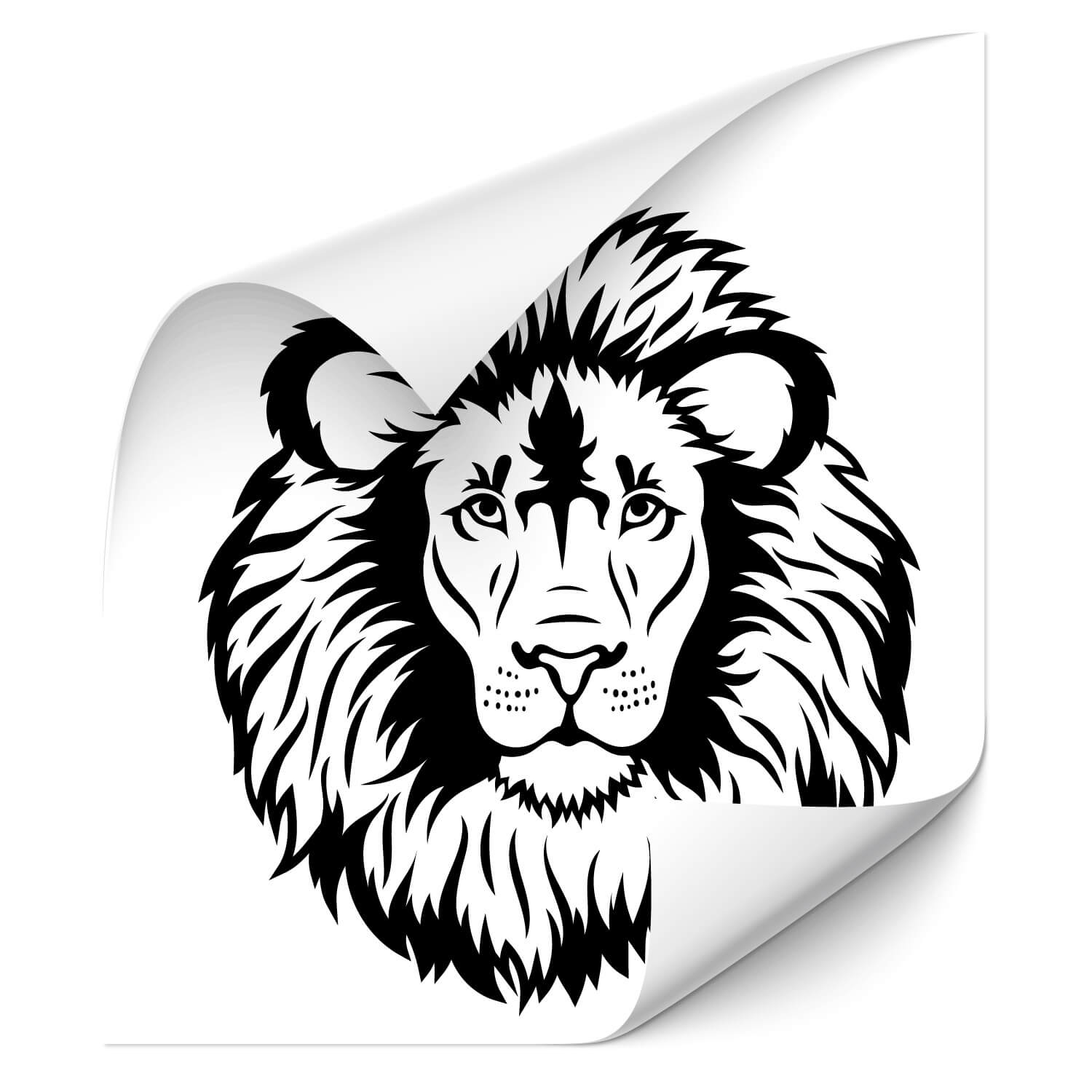 Kopf Löwe Aufkleber Lion von Klebe-X jetzt Online bestellen!