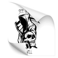 Samunshi® Piraten Totenkopf Aufkleber Skull Sticker Knochen - 10x7cm:  : Auto & Motorrad