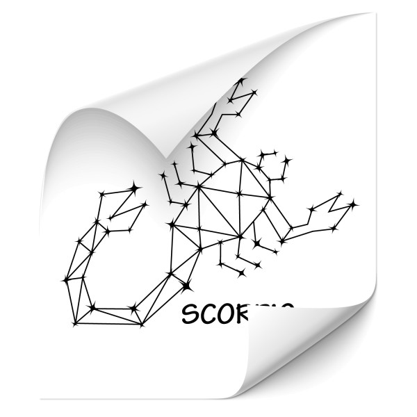 Scorpio - Sternbild Fahrzeug Sticker - Sternzeichen