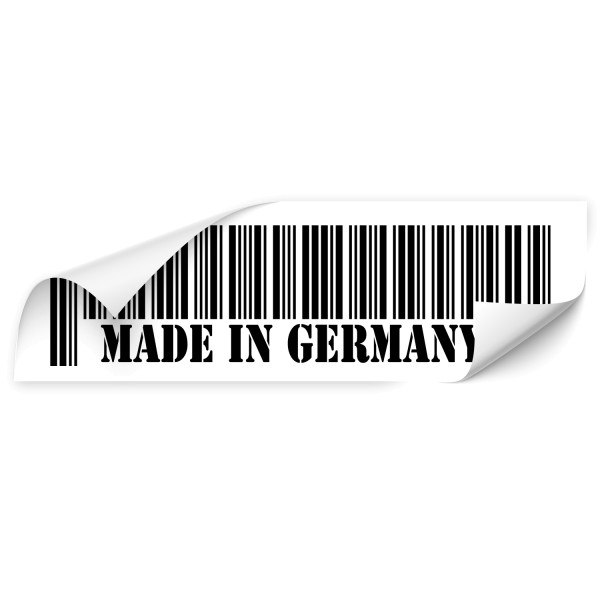 Made in Germany Barcode Tuning Car Sticker - Kategorie Shop