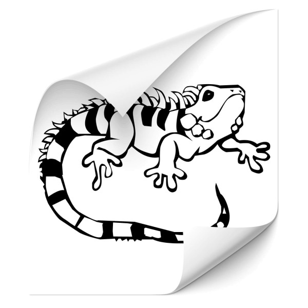 Leguan Car Foliensticker - gecko