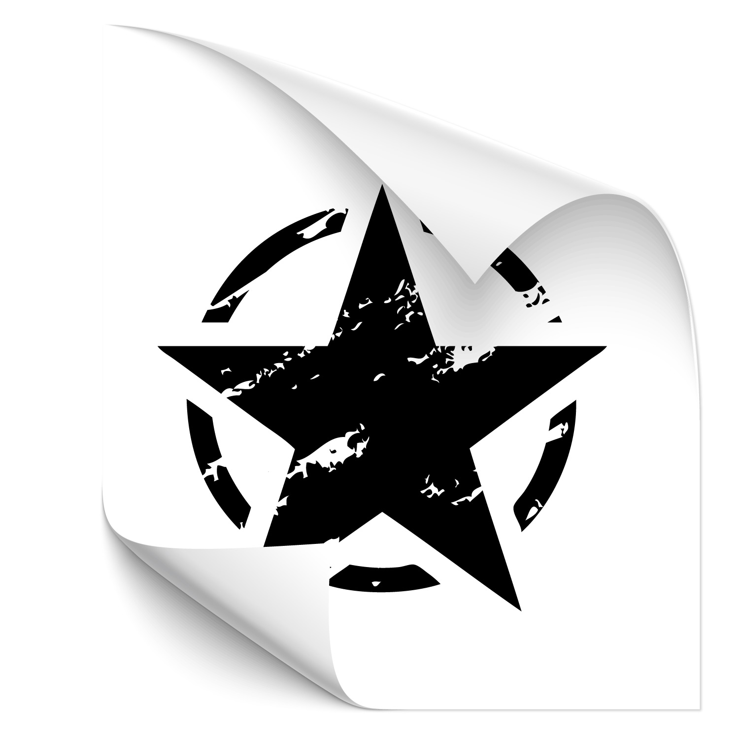 Armee Stern Militär Sticker Army von Klebe-X jetzt Online bestellen!