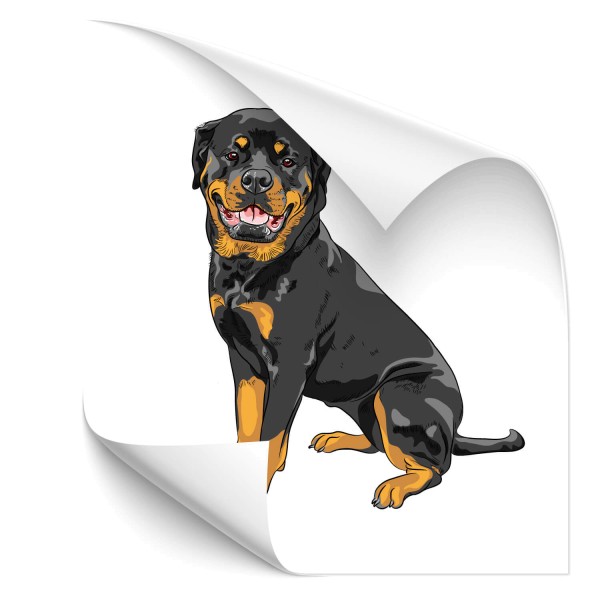 Rottweiler Auto Hundeaufkleber - Kategorie Shop