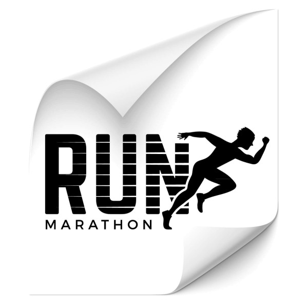 Run Marathon - wandtattoo