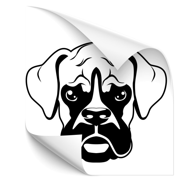 Boxer Hunde Autosticker - Rassehunde