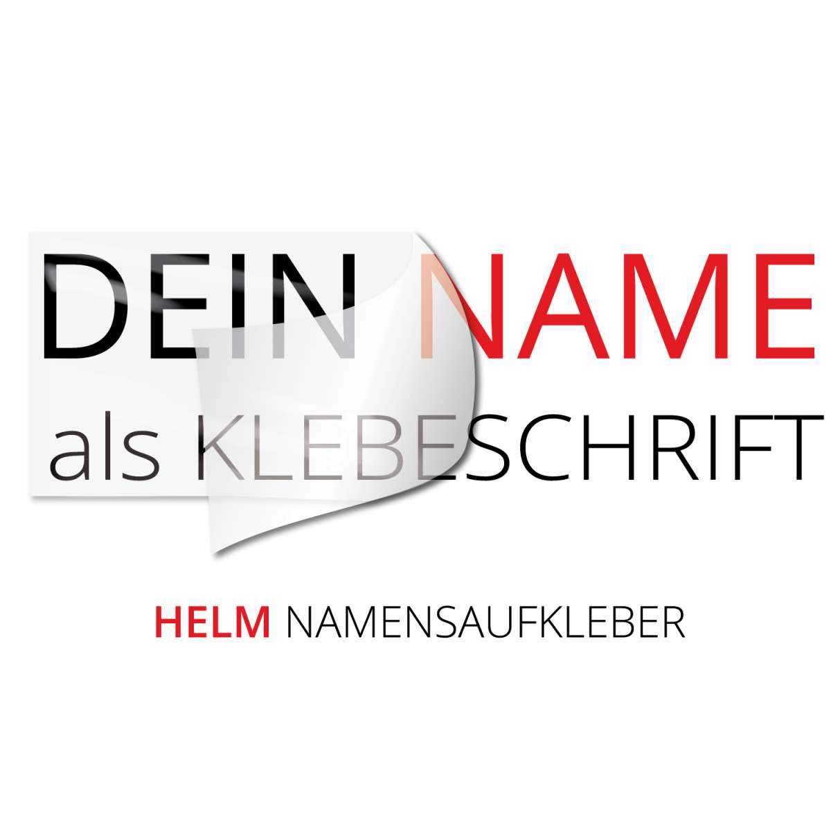 AMA SHOP Aufkleber, Personalisierbar, Blau, Für Helm, Auto, Motorrad, Boot & Mehr