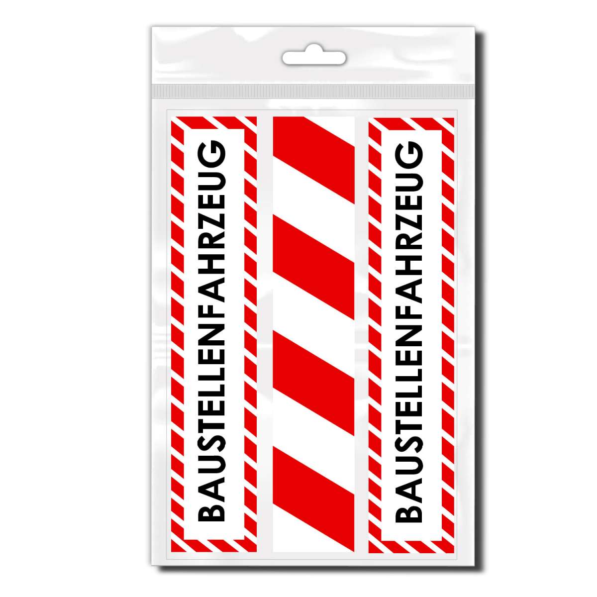 5 x Aufkleber Set Schild Baustellenfahrzeug 5 x Aufkleber Set Schild Baustellenfahrzeug